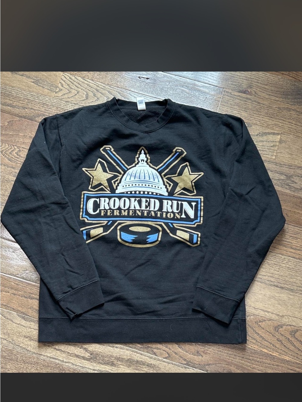 Crooked Run Fermentation Black Crewneck Sweatshirt